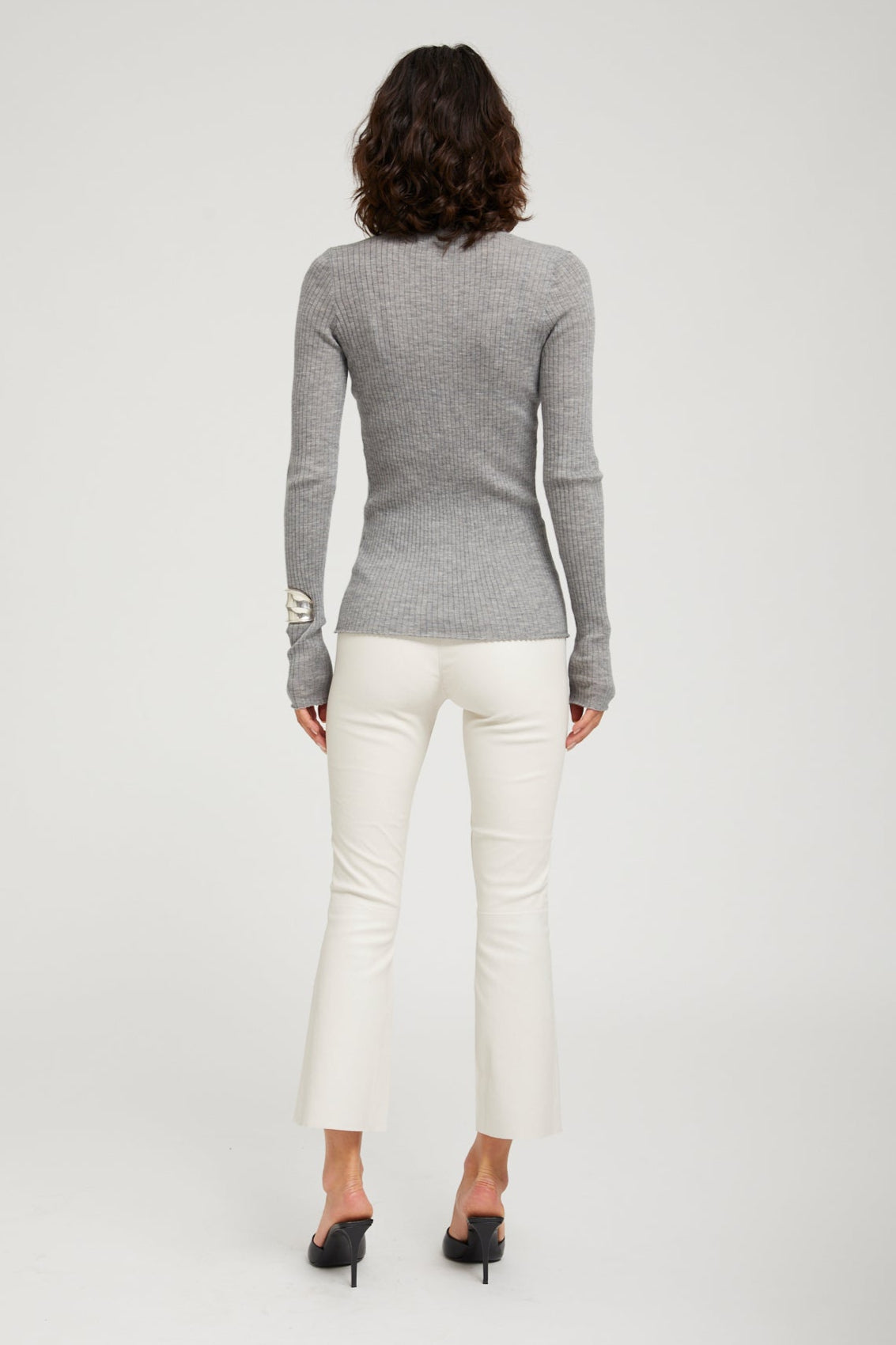 BLOUSES/SHIRTS/TOPS Long Sleeve Cashmere Henley in Grey SPRWMN