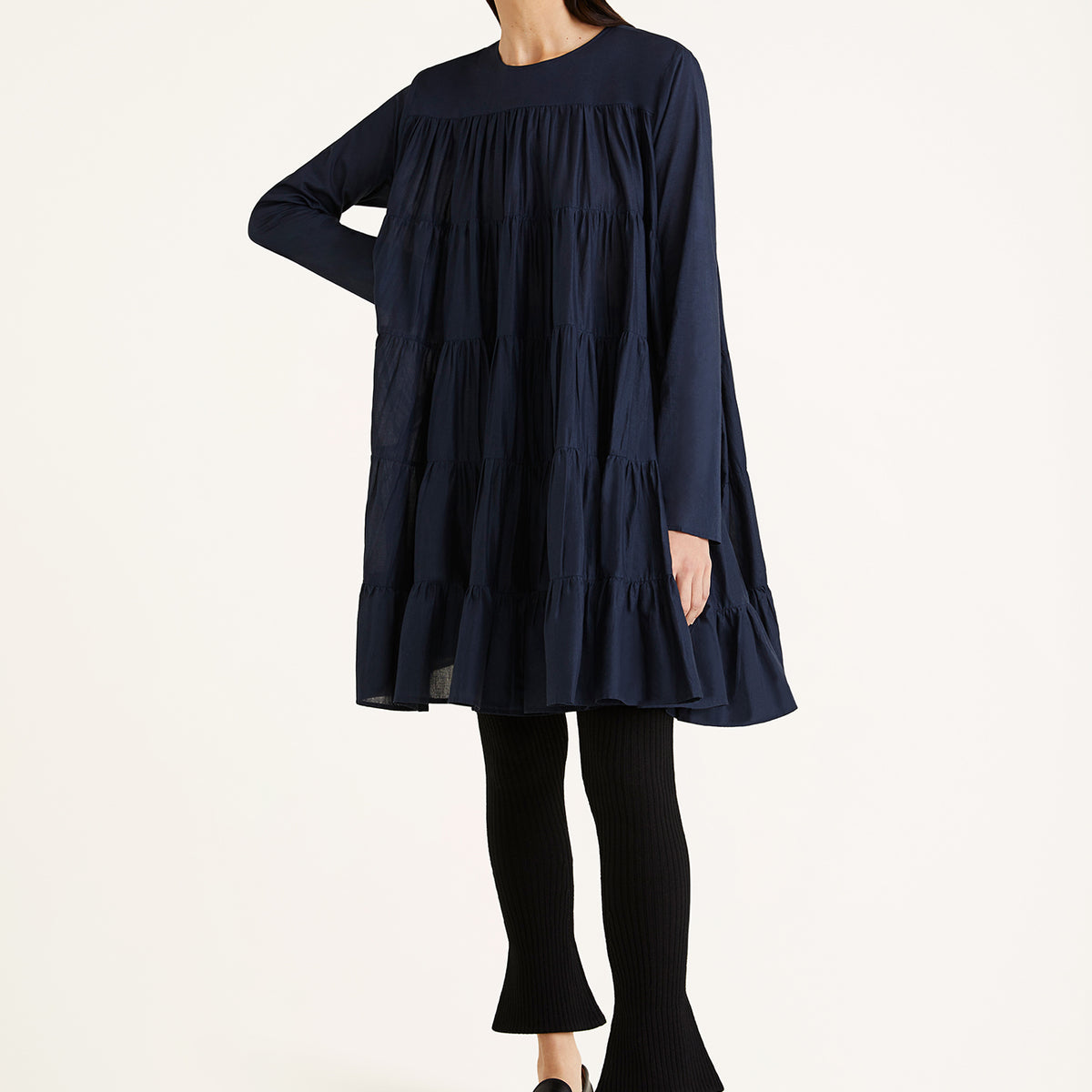 Soliman Dress in Navy – Serafina 