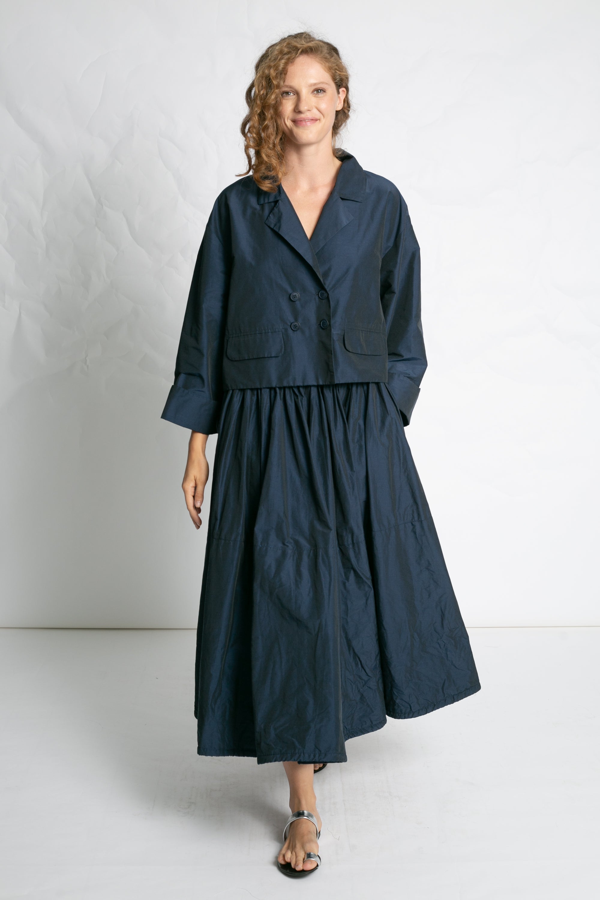 SKIRTS Balloon Skirt in Navy Les Filles d'Ailleurs