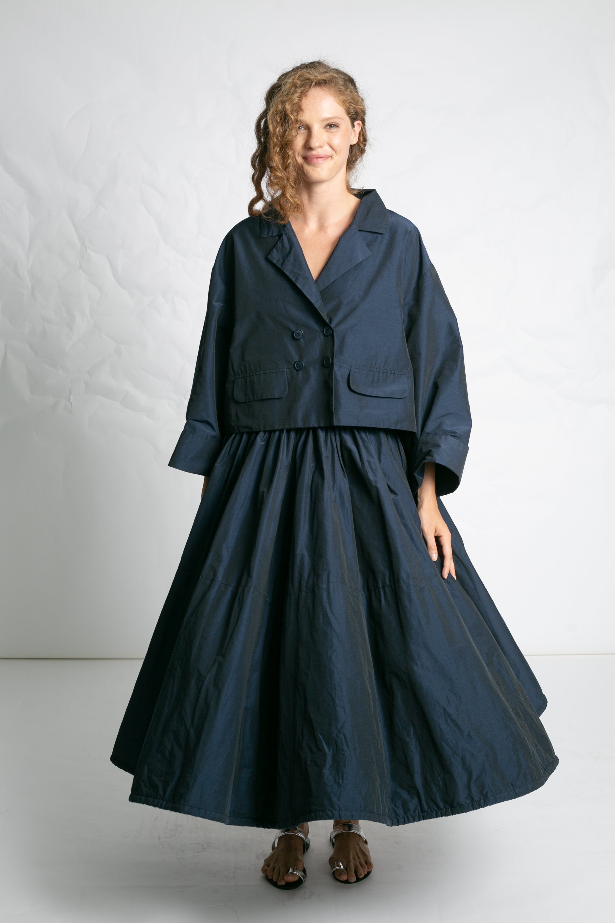 SKIRTS Balloon Skirt in Navy Les Filles d'Ailleurs