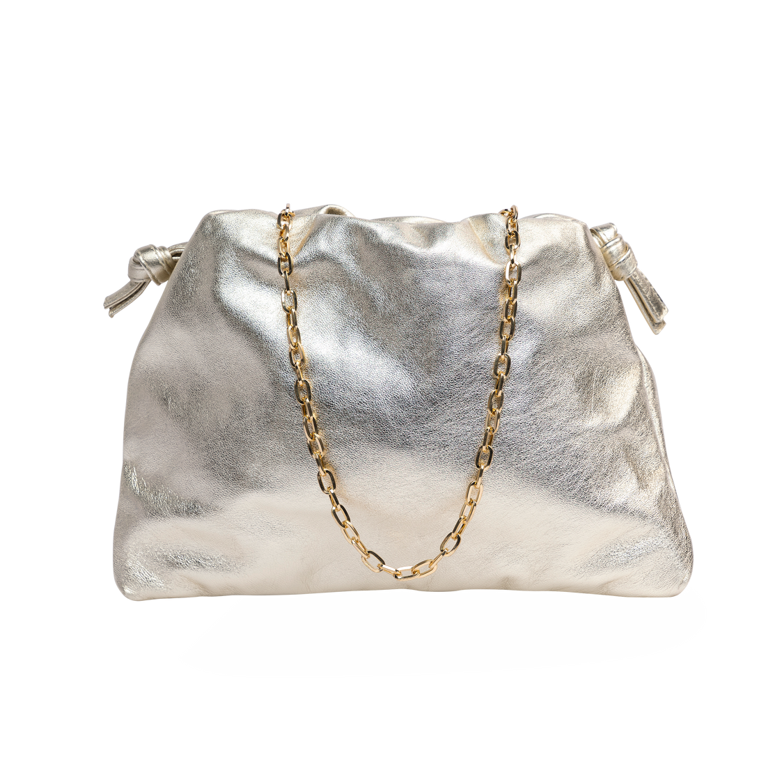 HANDBAGS Monica Clutch in Champagne Lemiz