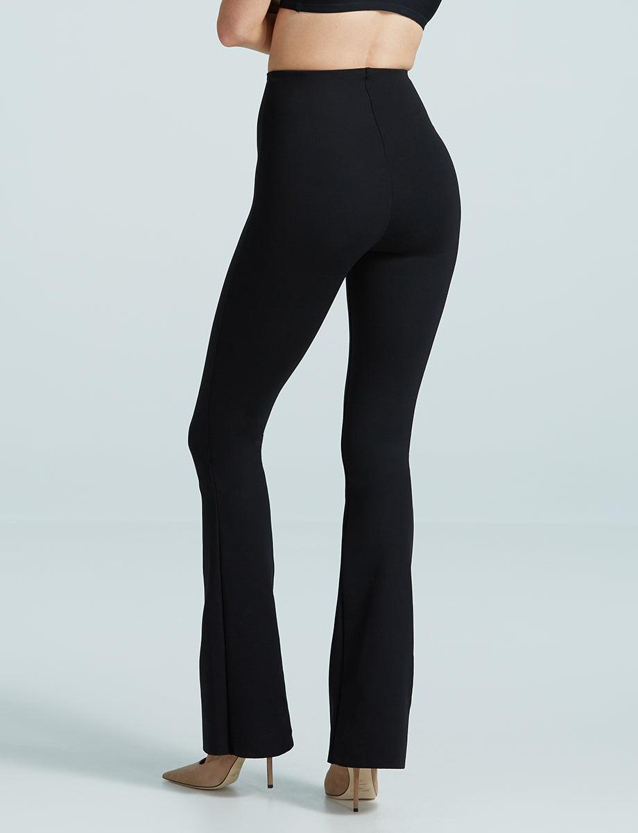 PANTS/SHORTS Neoprene Flare Leggings in Black Commando