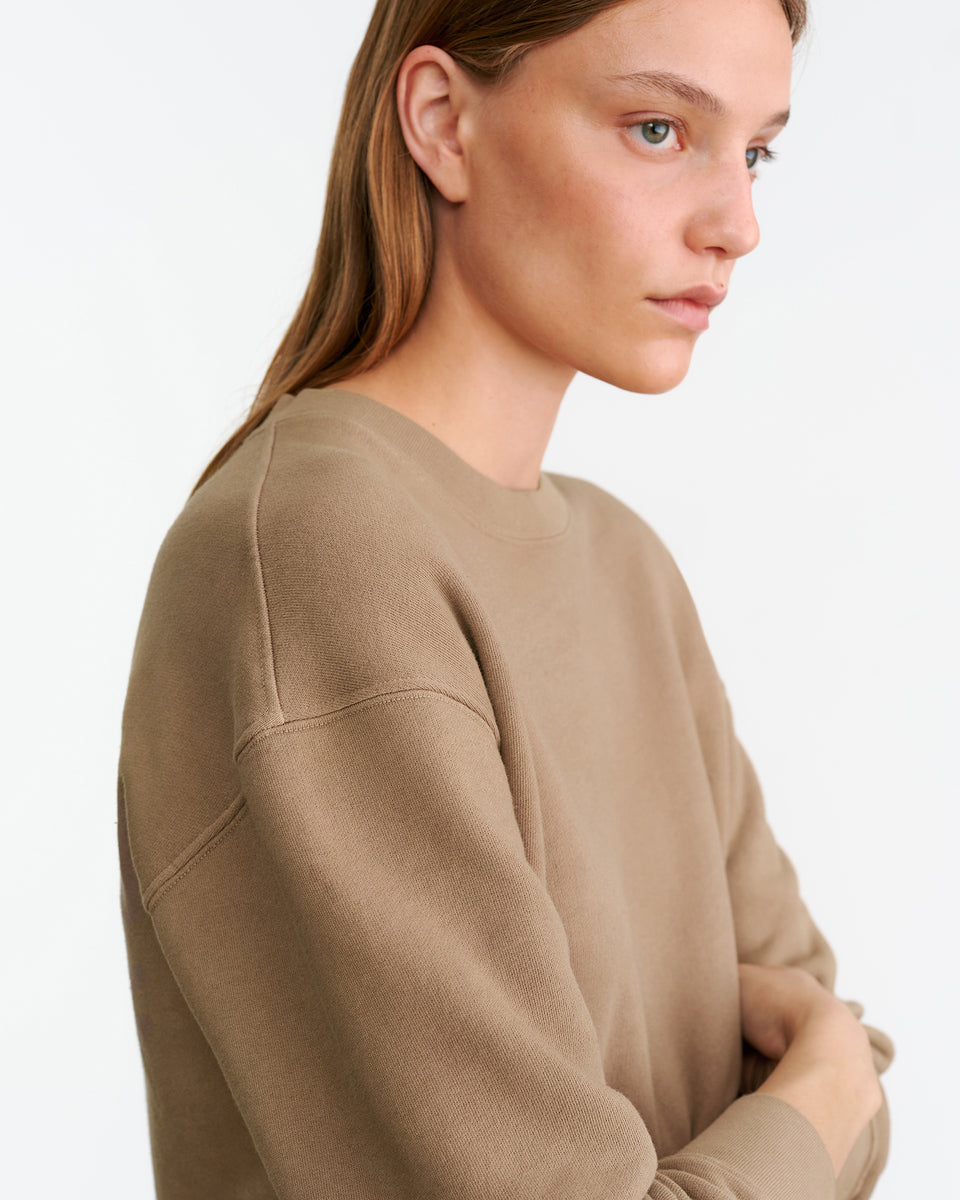 LOUNGE Gortana Sweatshirt in Desert Taupe Nili Lotan