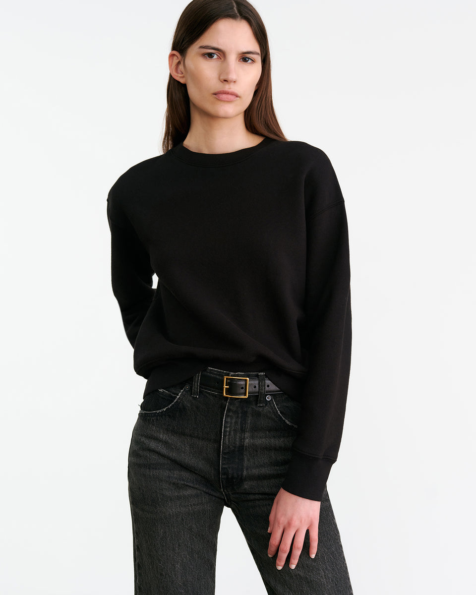 LOUNGE Gortana Sweatshirt in Black Nili Lotan