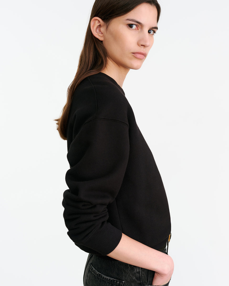 LOUNGE Gortana Sweatshirt in Black Nili Lotan
