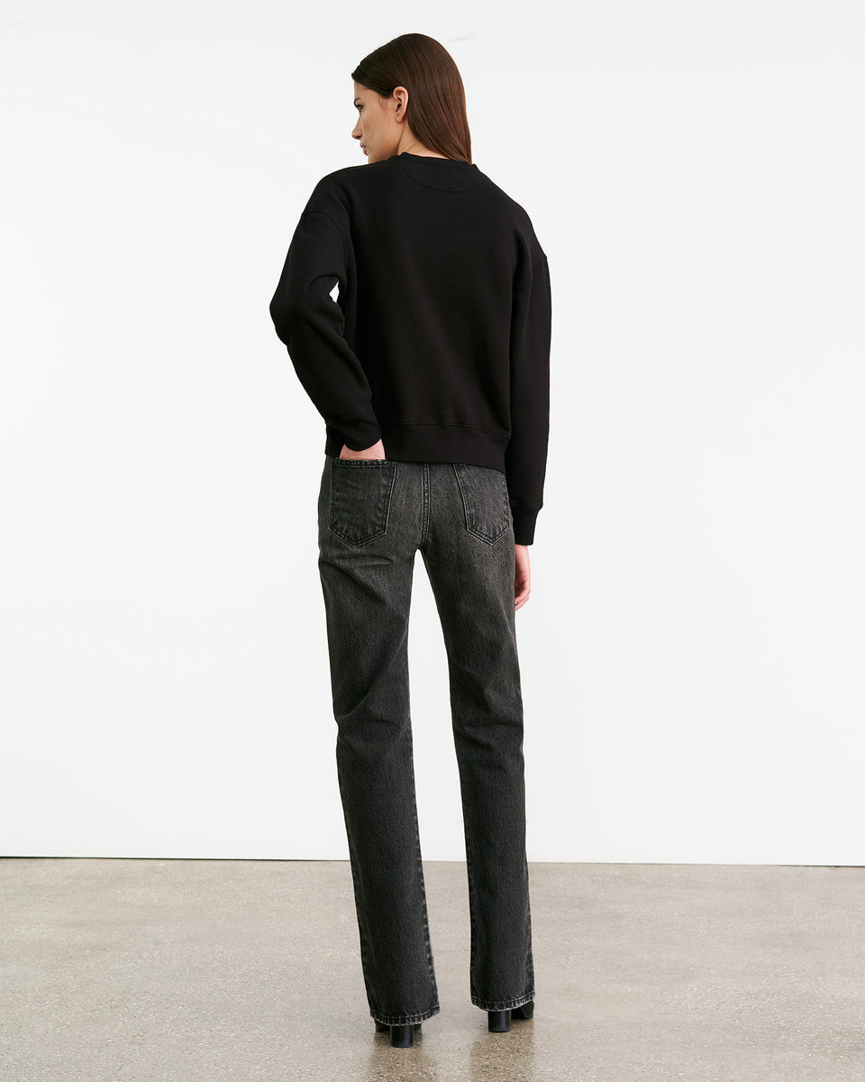 LOUNGE Gortana Sweatshirt in Black Nili Lotan
