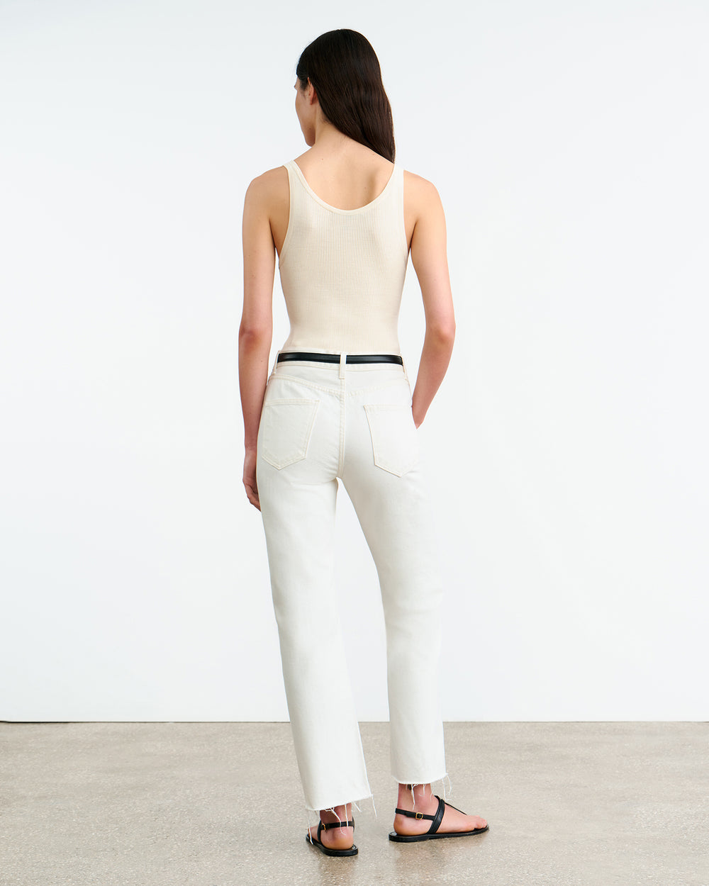 DENIM Calla Jean in Cream Nili Lotan