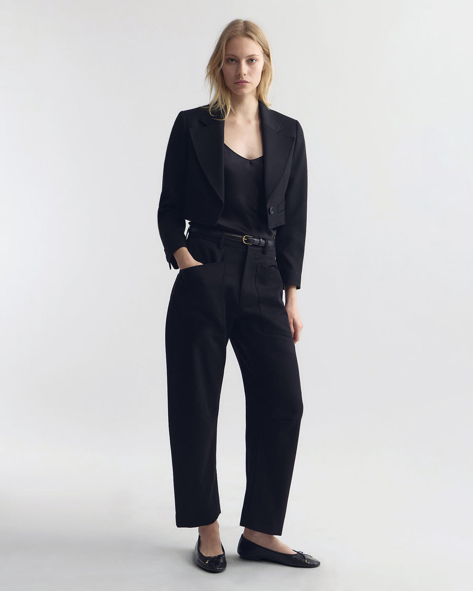 PANTS/SHORTS Shon Wool Pant in Black Nili Lotan