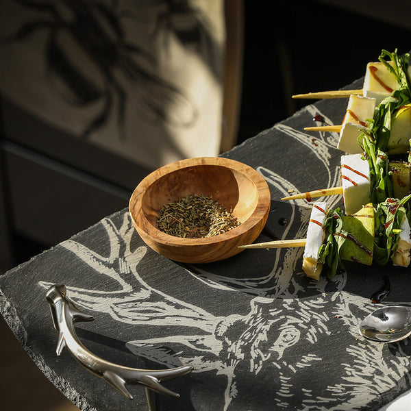 HOME ACCESSORIES Olive Wood Dipping Bowl Set Selbrae House