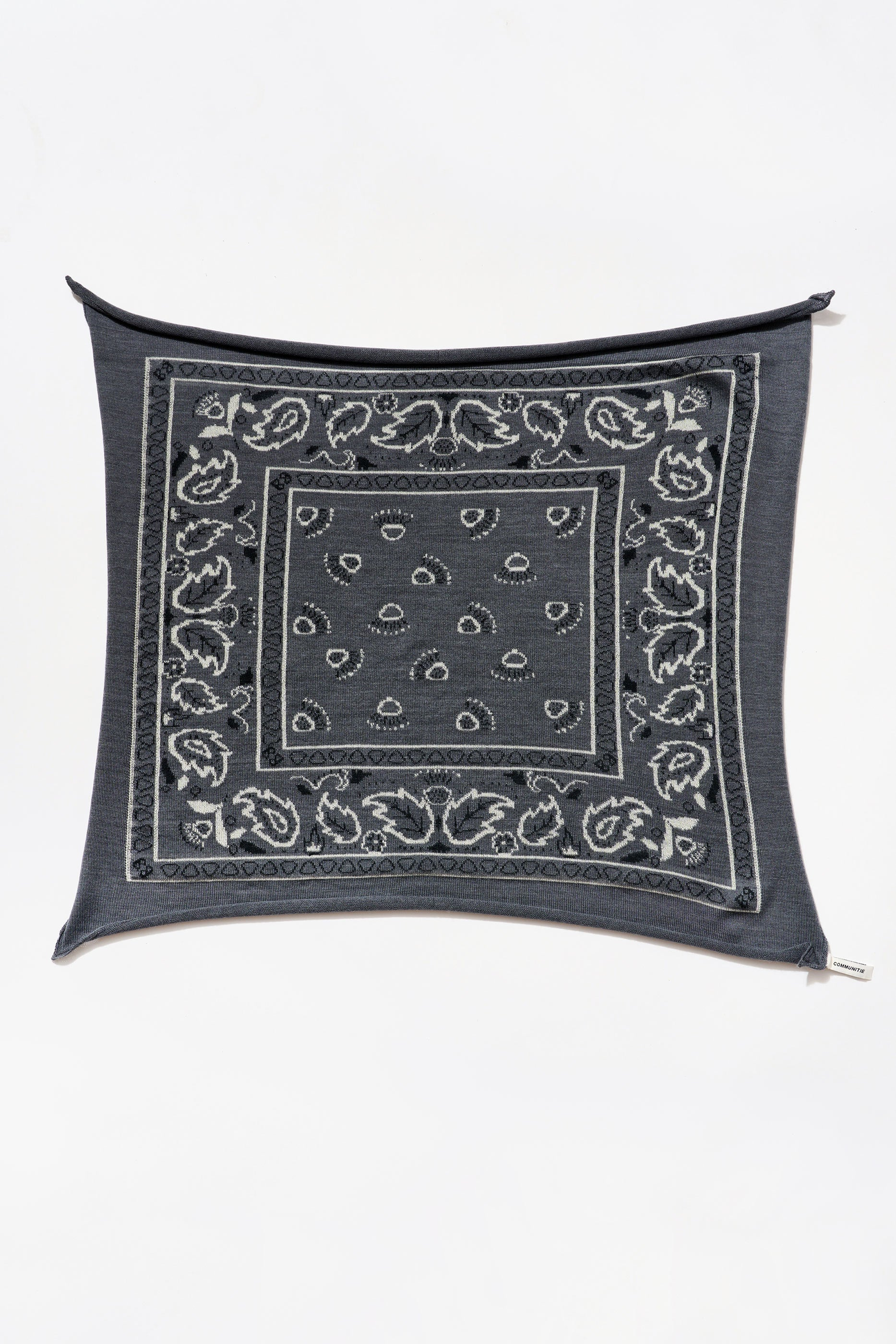 ACCESSORIES Cashmere Bandana in Charcoal Organic by John Patrick