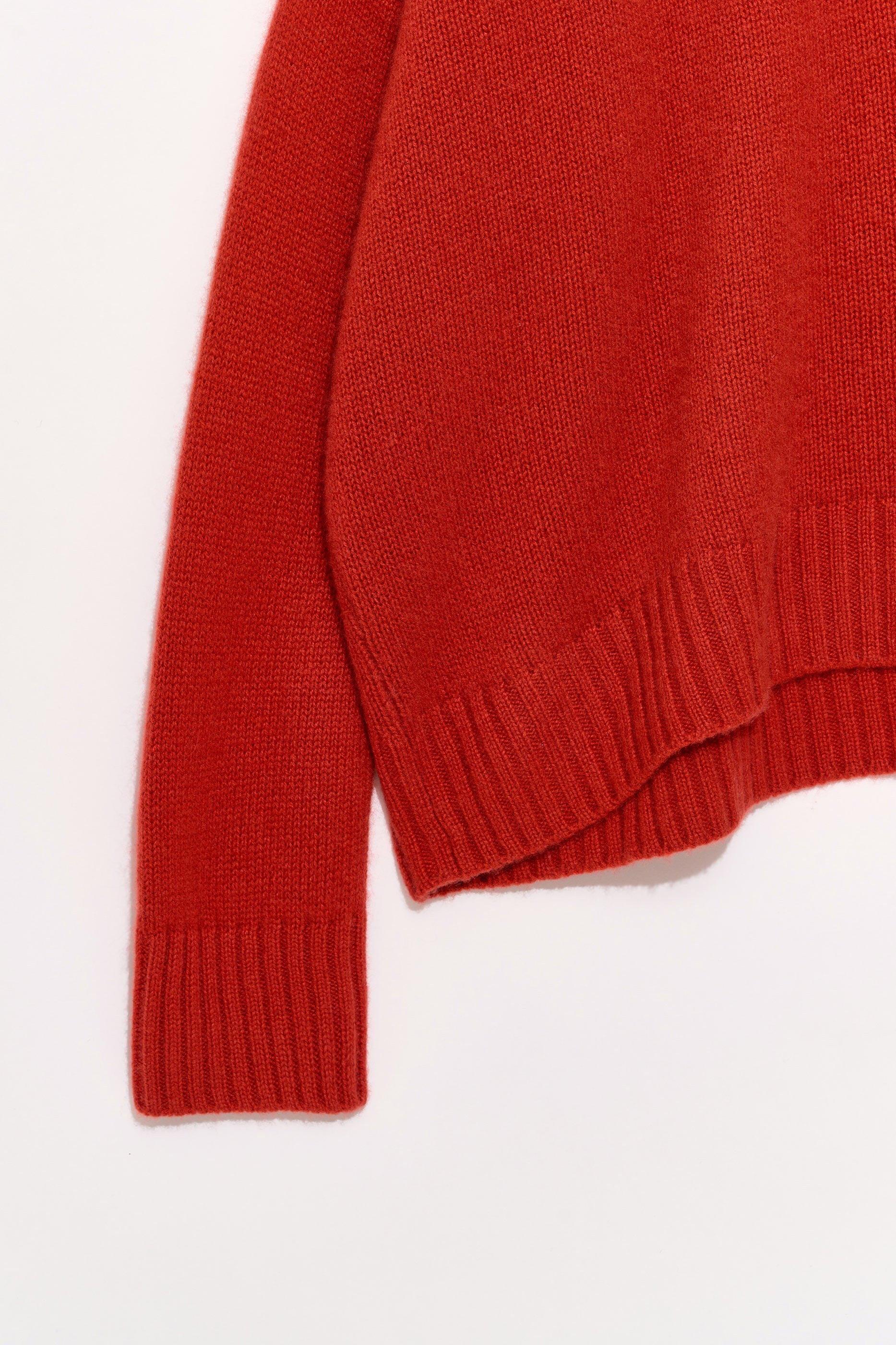 SWEATERS Wide Cashmere Pullover in Apricot Organic by John Patrick
