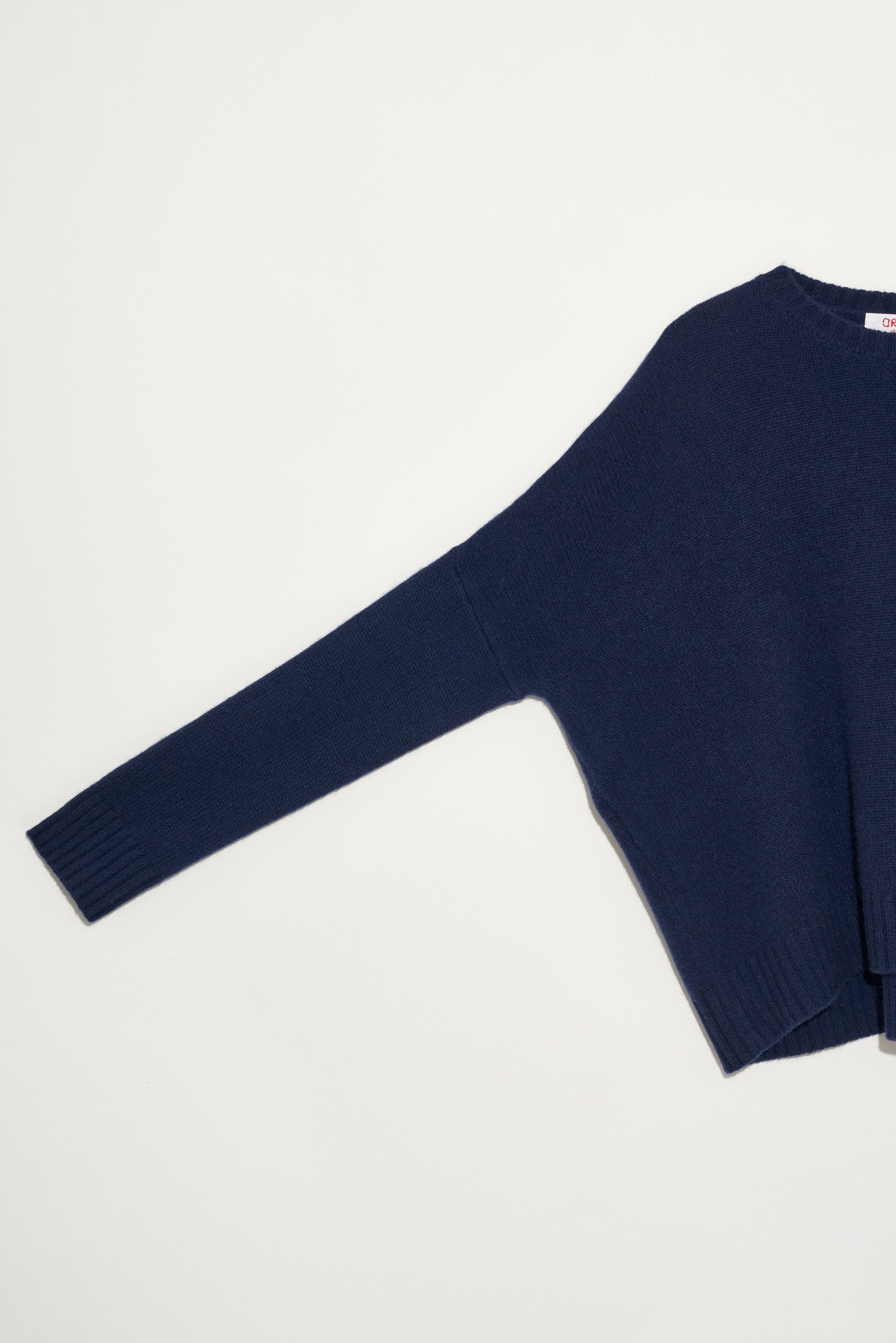 SWEATERS Wide Cashmere Pullover in Midnight Organic by John Patrick