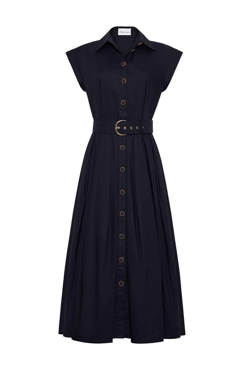 DRESSES/JUMPSUITS Octavia Dress in Black Cara Cara