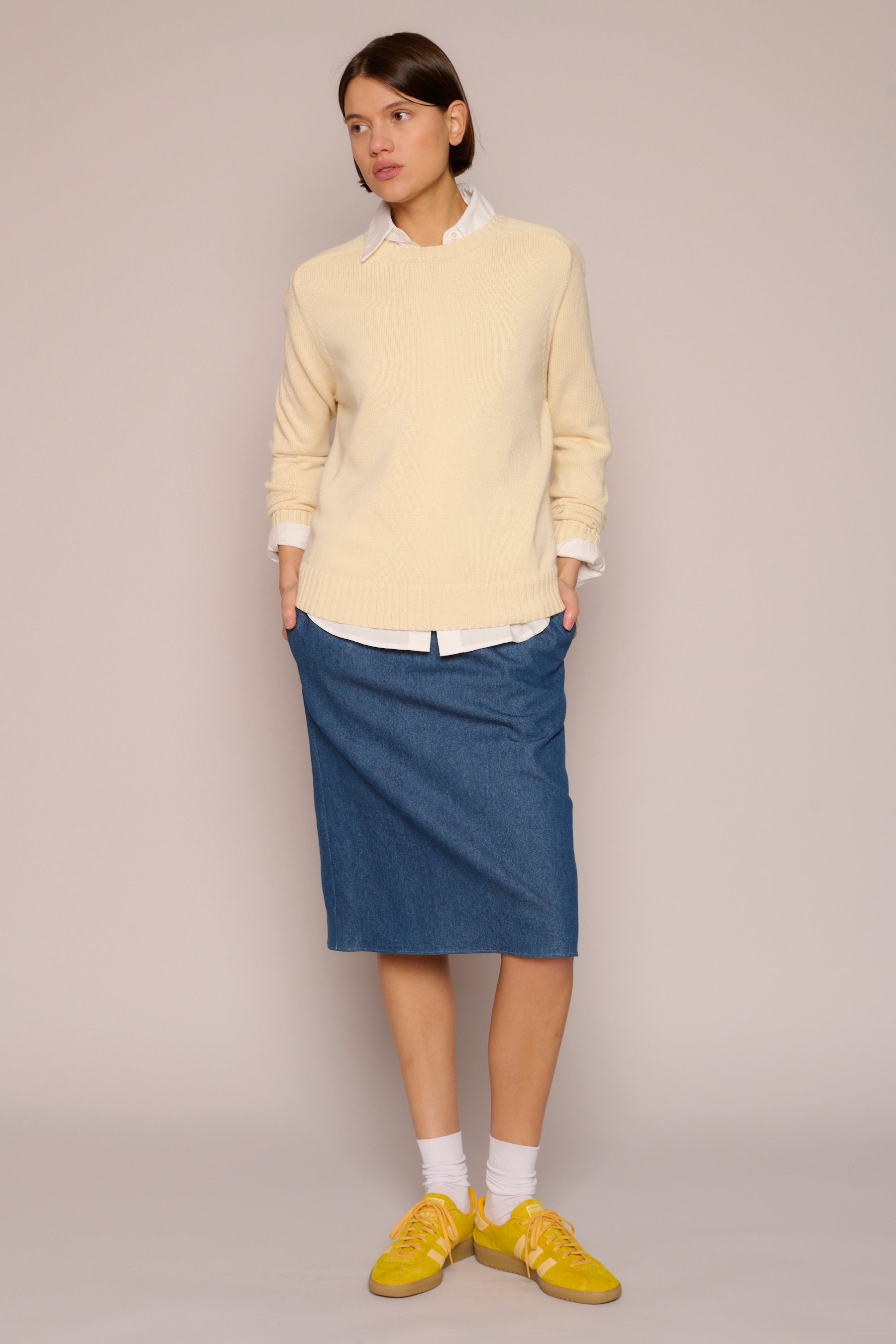 SWEATERS MADISON SWEATER IN CREAM Organic by John Patrick