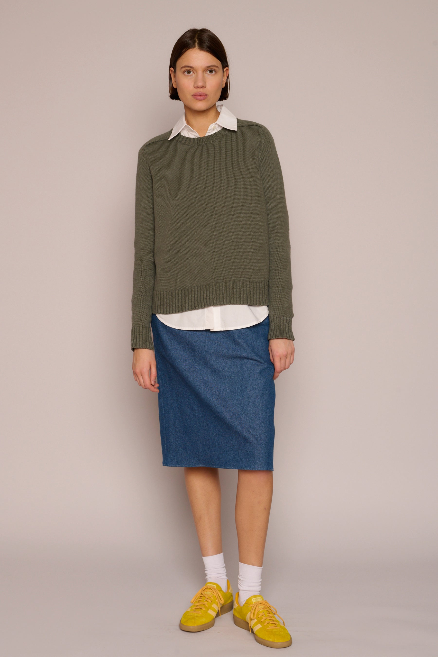 SWEATERS MADISON SWEATER IN SAGE Organic by John Patrick