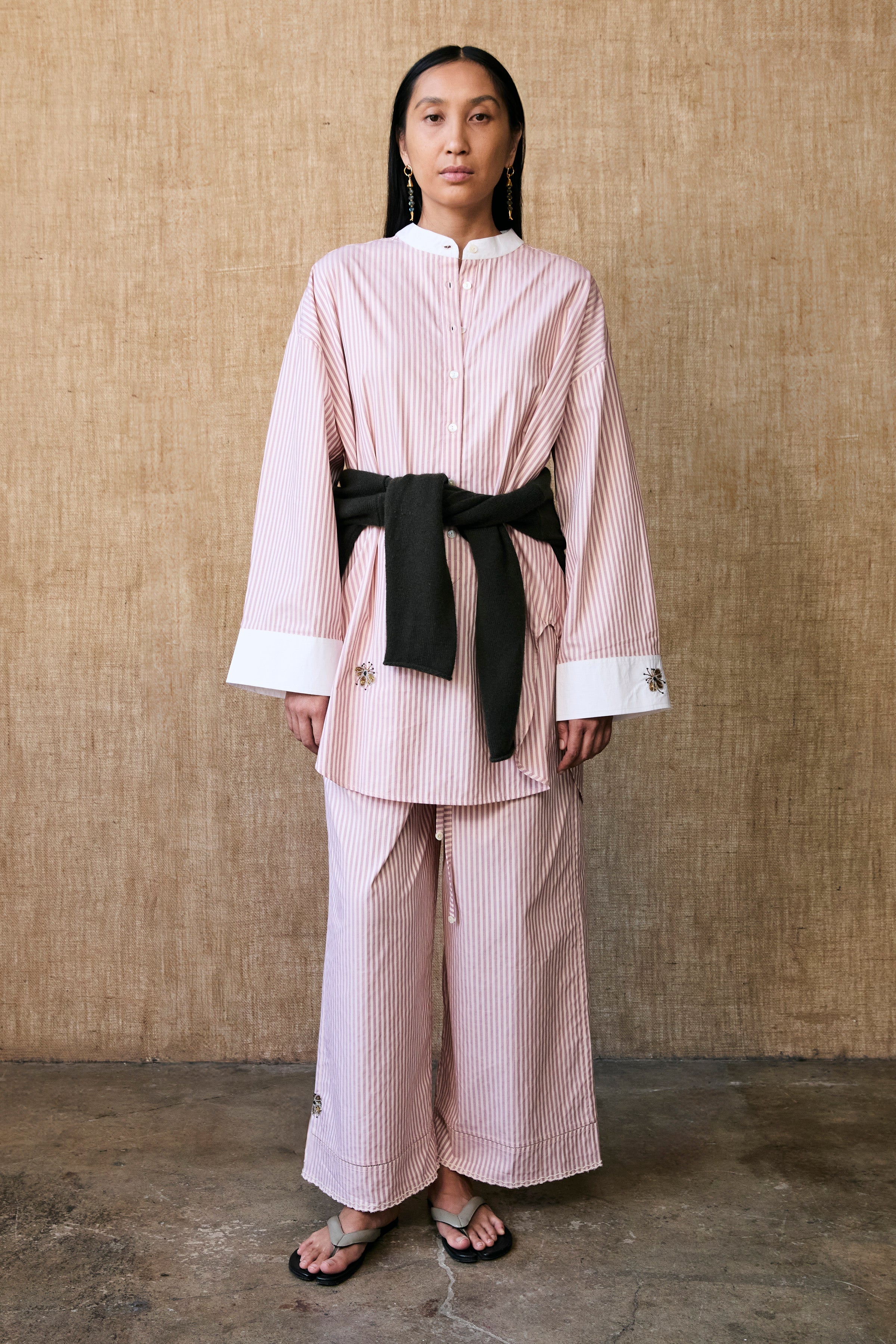 COATS/JACKET JACKET IN PINK STRIPE Chan Luu