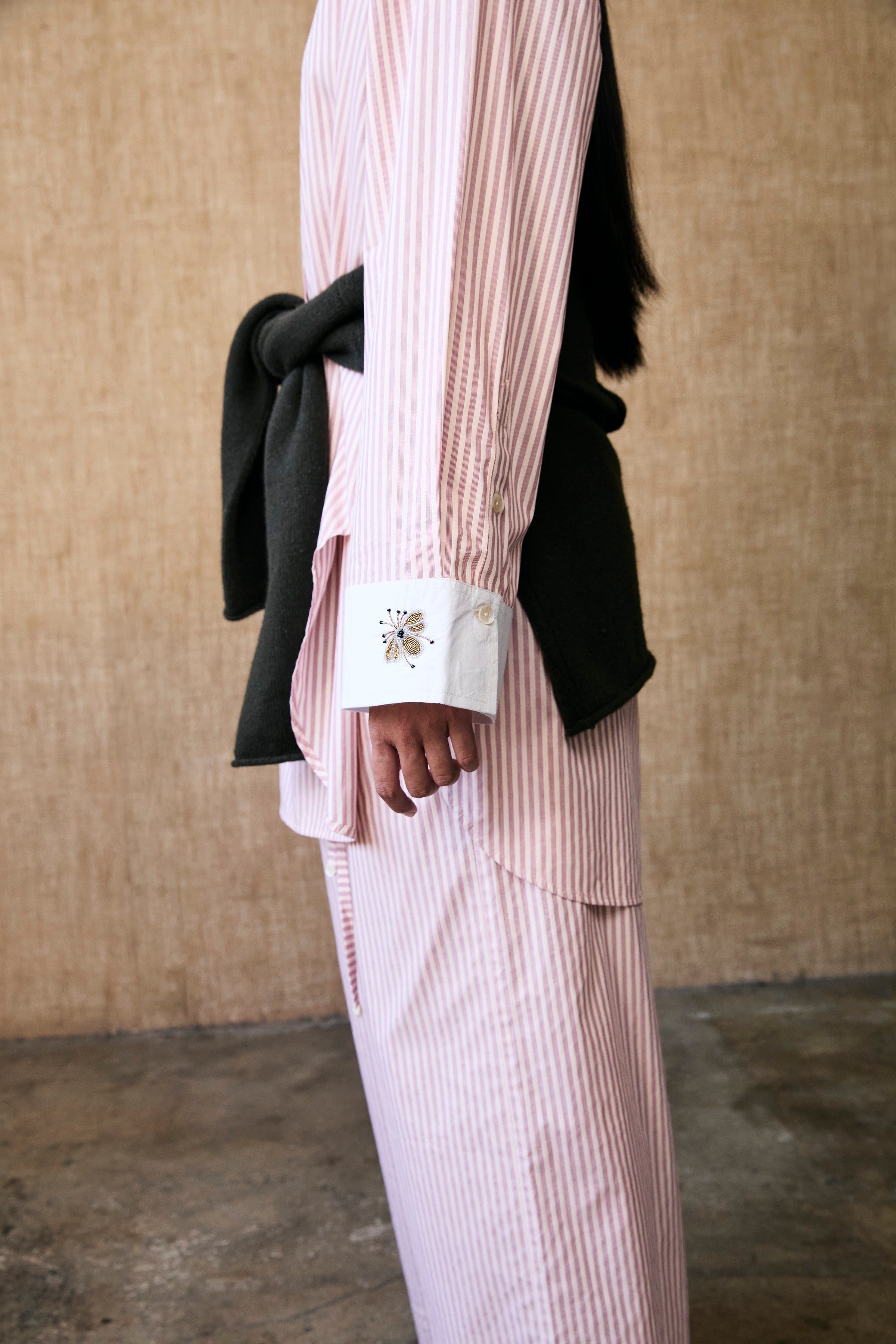 COATS/JACKET JACKET IN PINK STRIPE Chan Luu