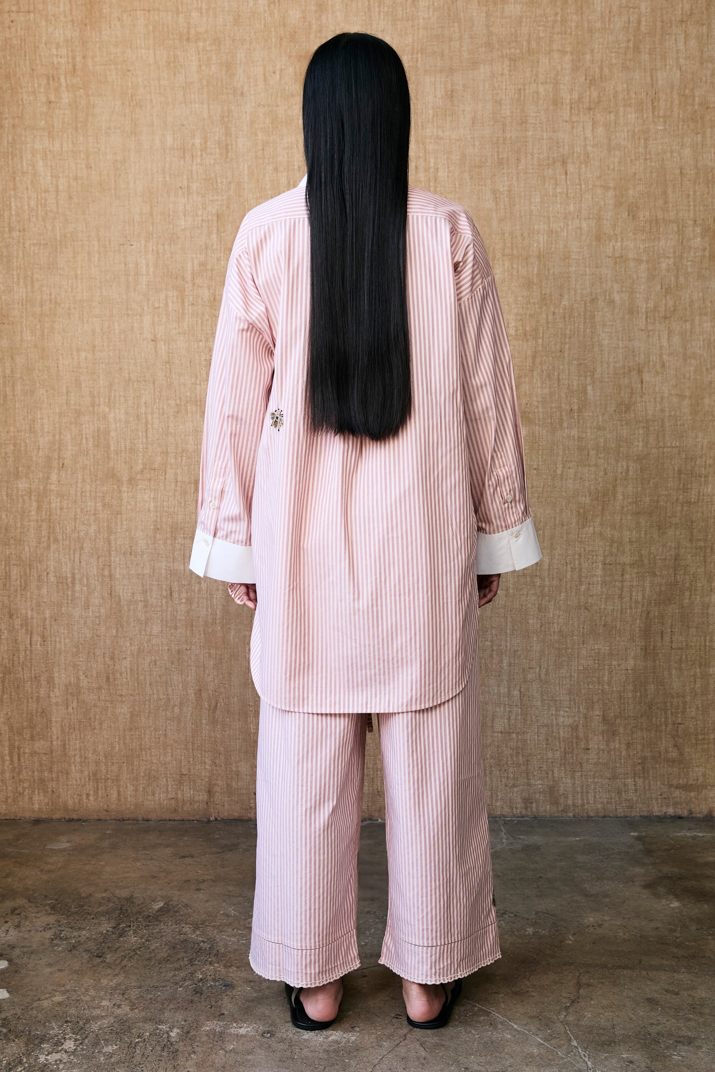 COATS/JACKET JACKET IN PINK STRIPE Chan Luu