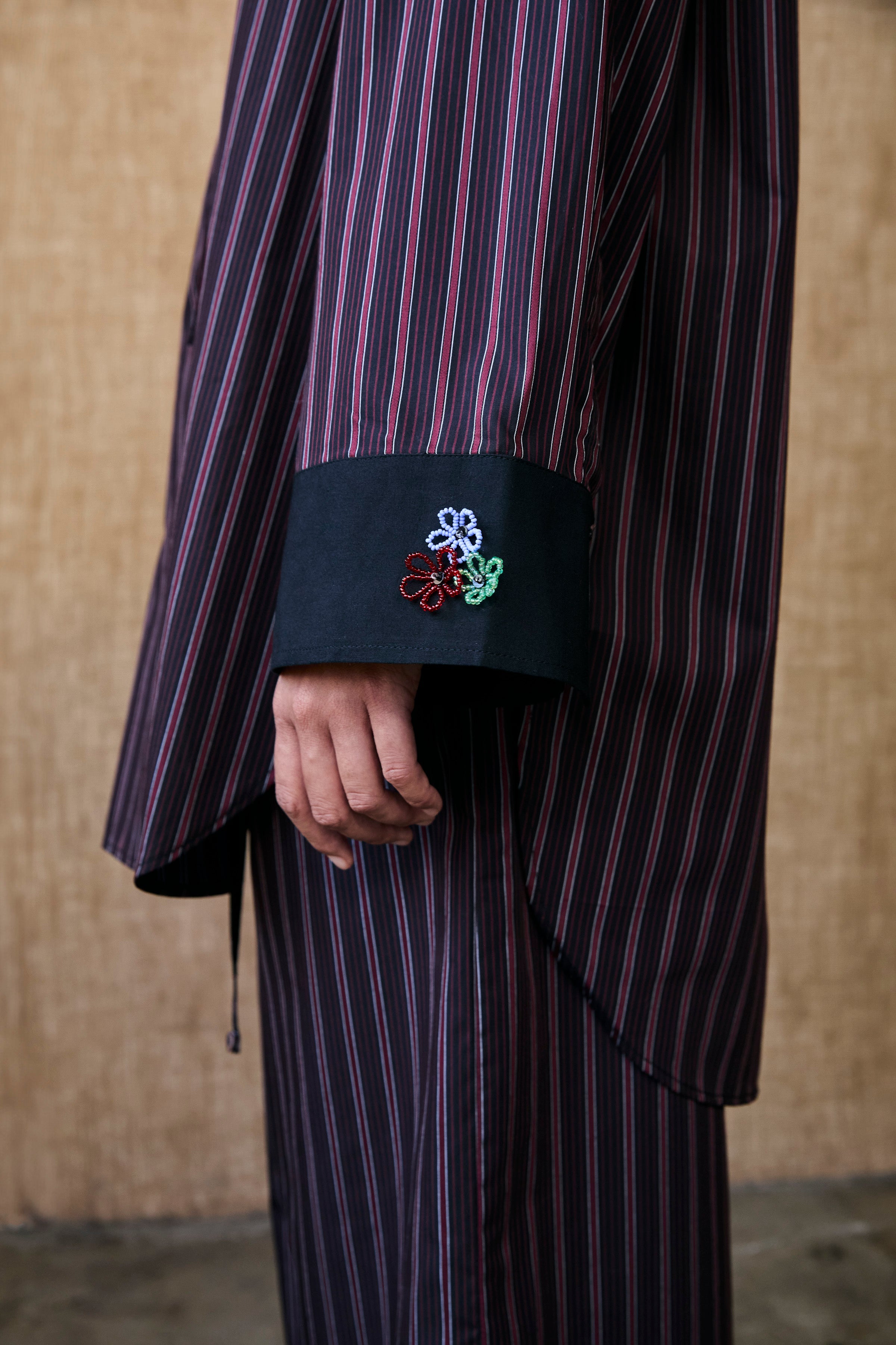 COATS/JACKET JACKET IN BLACK STRIPE Chan Luu