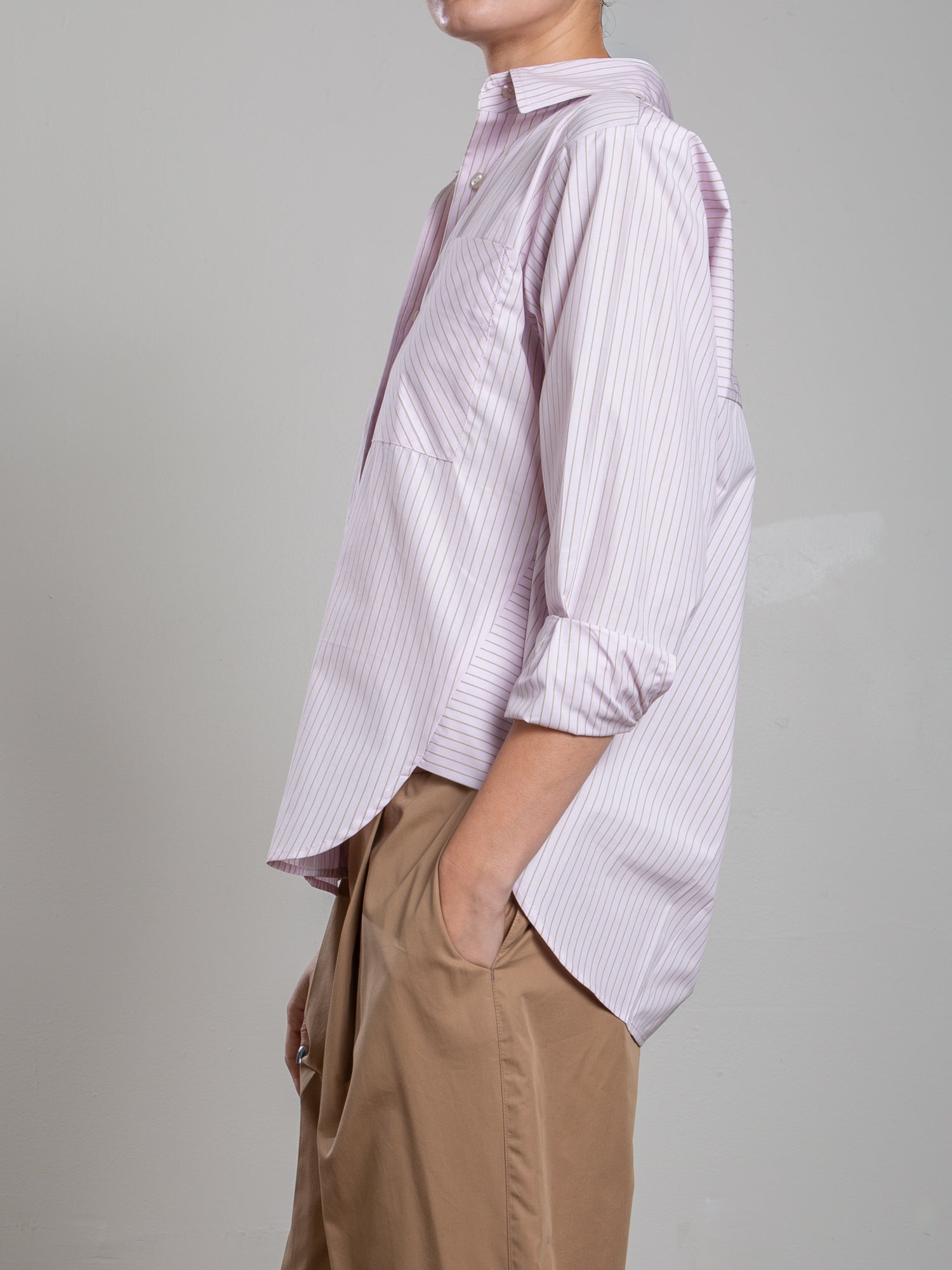 BLOUSES/SHIRTS/TOPS Marvin Hudson Stripe Shirt in Light Pink Pharaoh