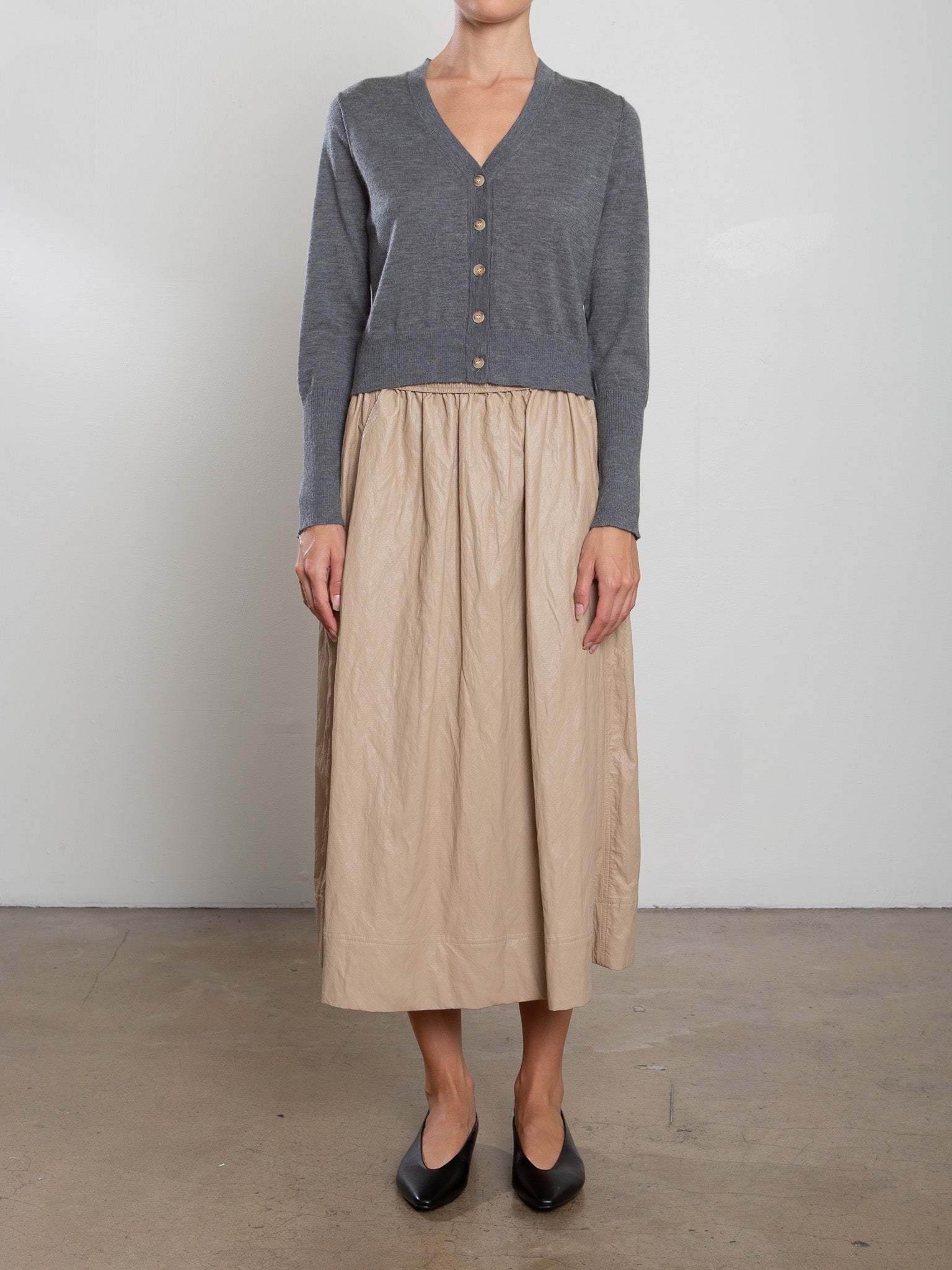 SKIRTS Claudia Shirt in Biscotti Pharaoh