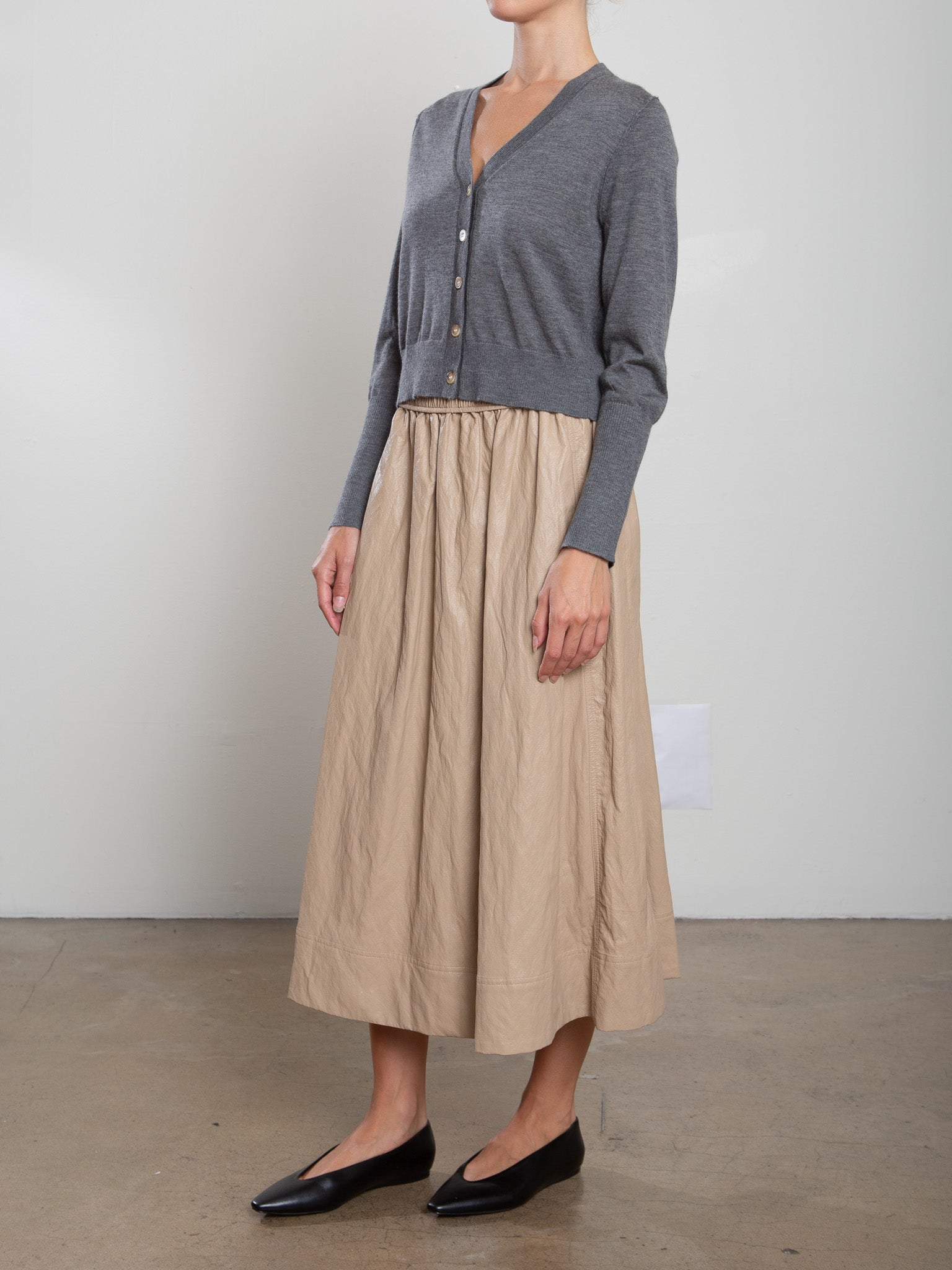 SKIRTS Claudia Shirt in Biscotti Pharaoh