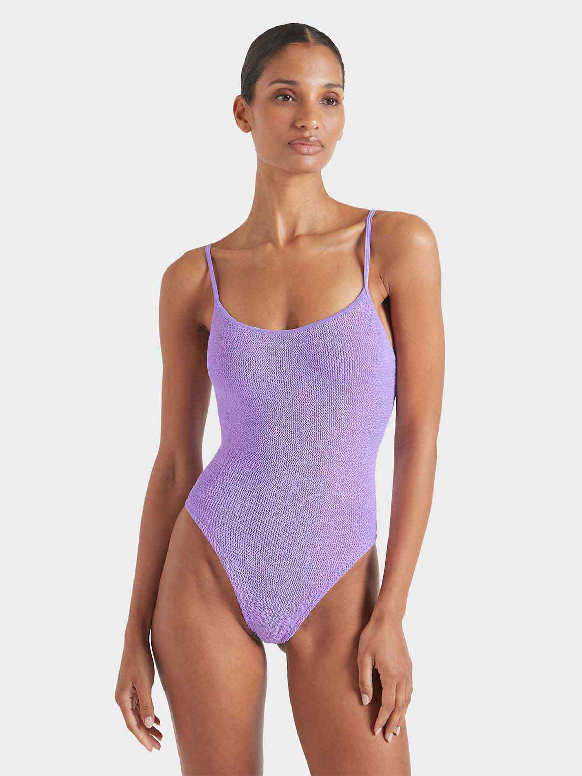 LINGERIE/PJ/SWIM Pamela Swimsuit in Lilac Hunza G