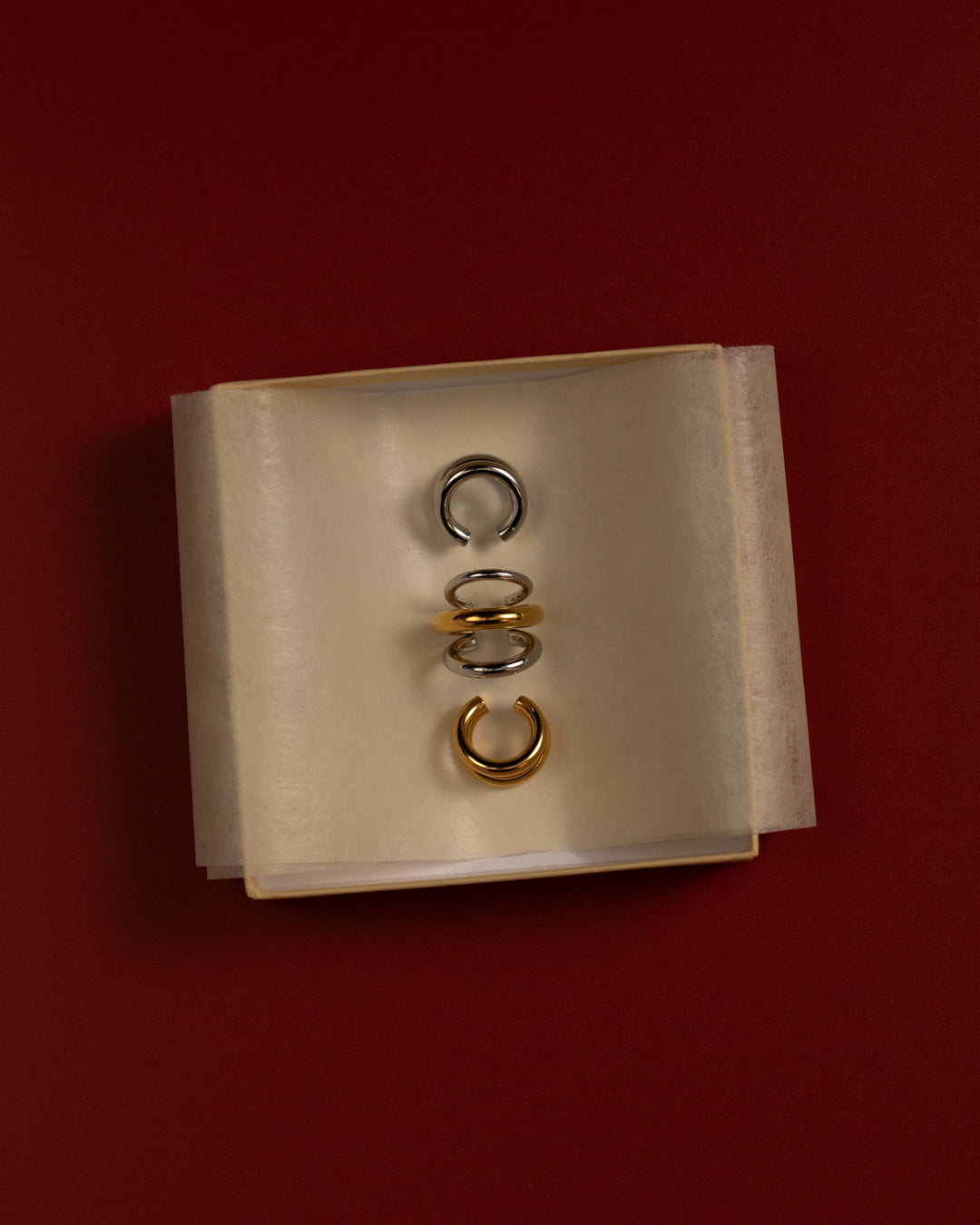 FASHION JEWELRY Two Tone Cala Ear Cuff Luv Aj