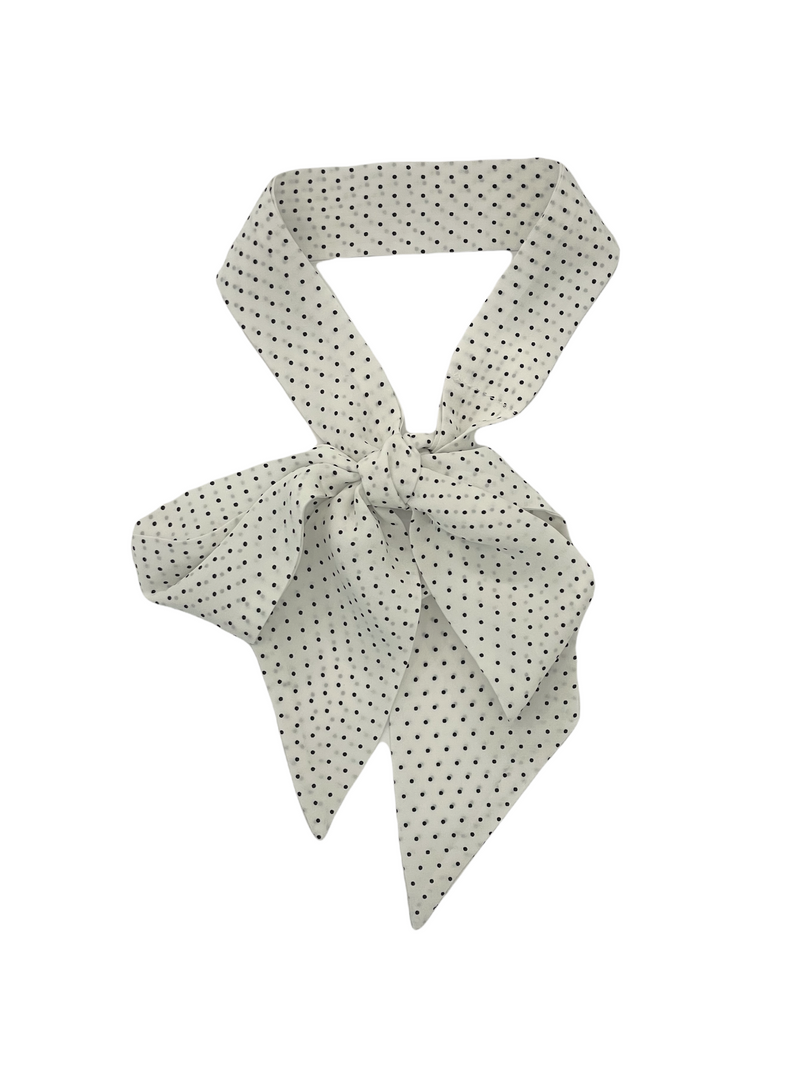 ACCESSORIES Bowie Scarf in White Pin Dot The Little Project