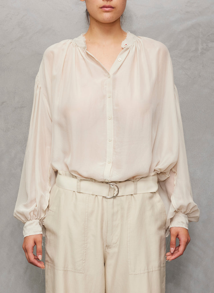 BLOUSES/SHIRTS/TOPS Poet Shirt in Muslin Brazeau Tricot