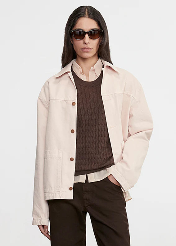 SWEATERS Cable Knit Easy Crew in Bitter Chocolate Enza Costa