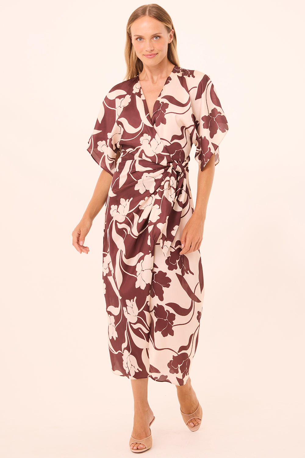 DRESSES/JUMPSUITS Hadassa Dress in Chocolate Floral Misa