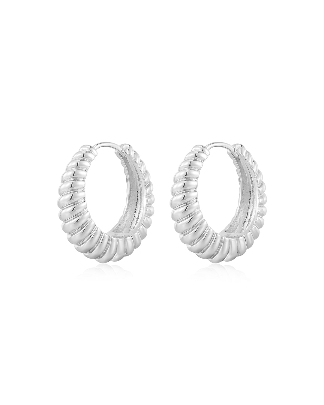 FASHION JEWELRY Ridged Marbella Hoops Luv Aj