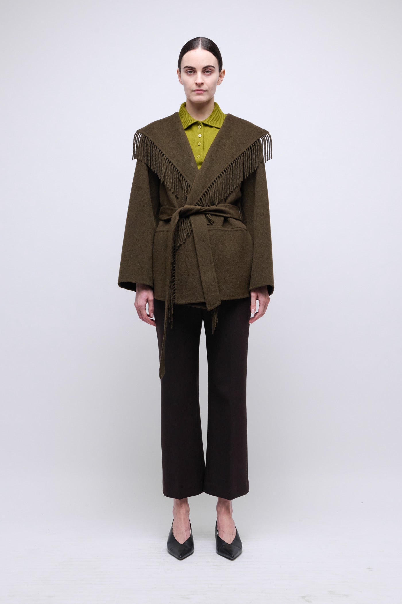 COATS/JACKET Rowen Fringe Jacket in Alligator Simkhai