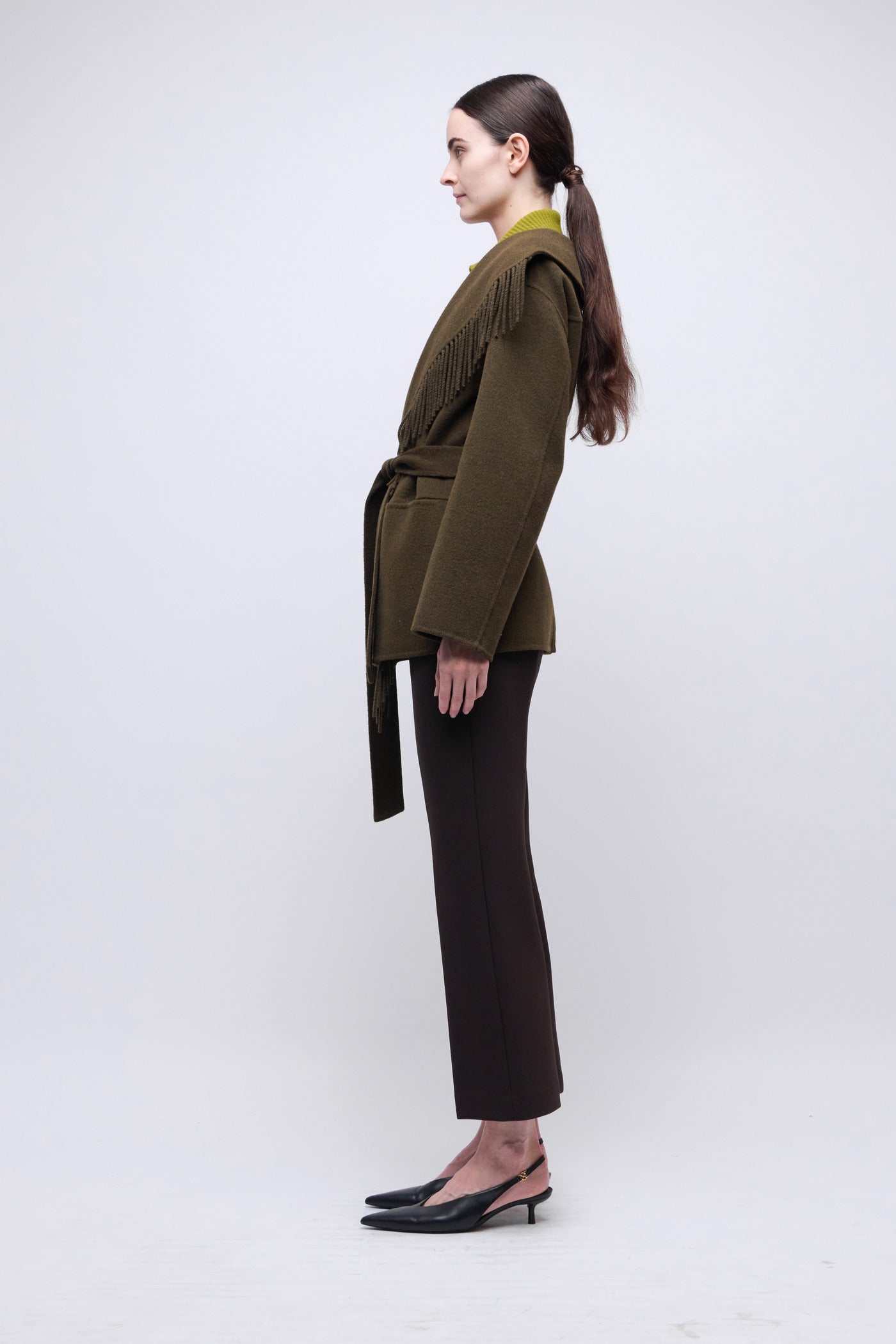 COATS/JACKET Rowen Fringe Jacket in Alligator Simkhai