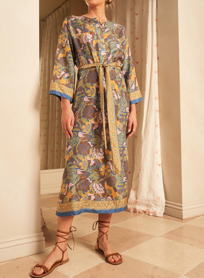 DRESSES/JUMPSUITS Isabella Midi Dress in Tierra Hannah Artwear