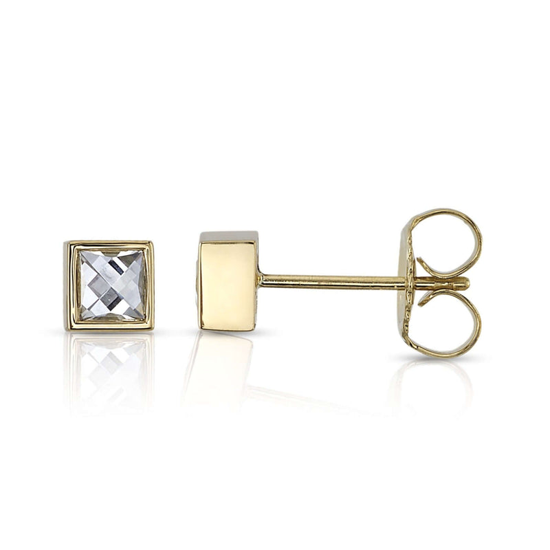 JEWELRY Diamond Sloan Stud in Yellow Gold Single Stone