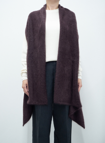 ACCESSORIES Wool Stole in Bordeaux CT Plage