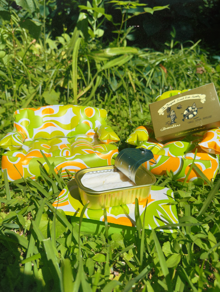 CANDLES/HOME FRAGRANCE TINNED FISH CANDLE IN CITRONELLA Tinned Candle