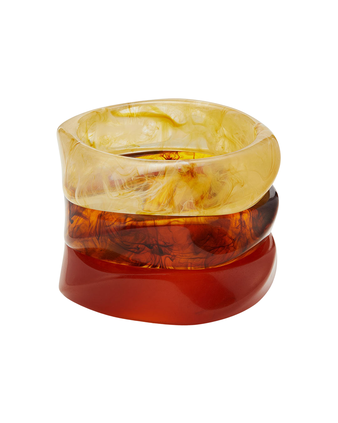 FASHION JEWELRY Formentera Bangle Set in Tortoise Luv Aj