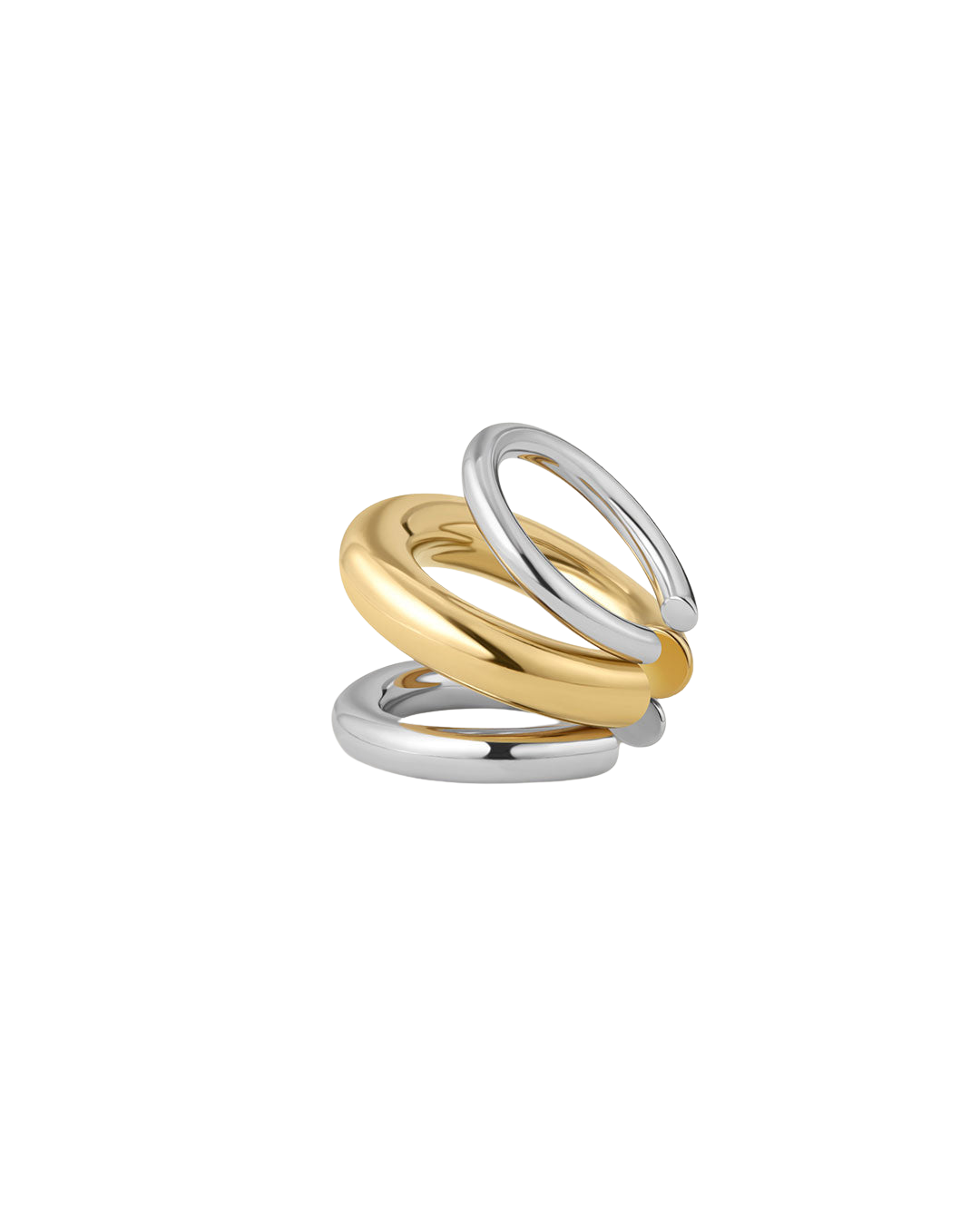 FASHION JEWELRY Two Tone Cala Ear Cuff Luv Aj