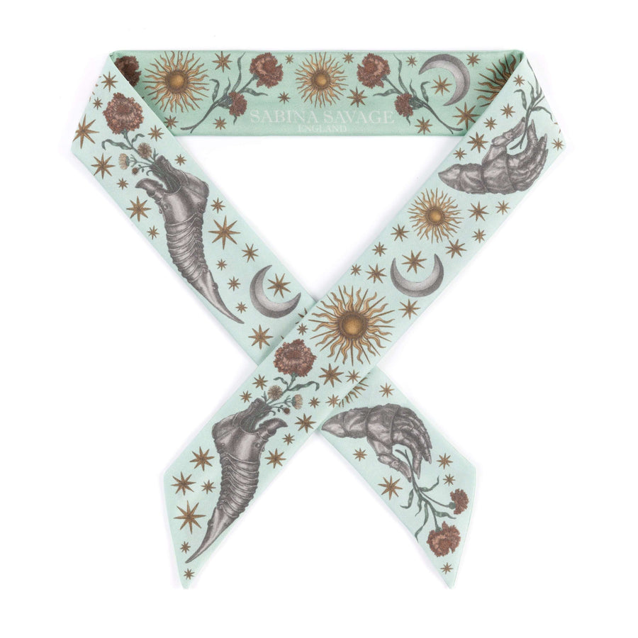 ACCESSORIES Celestial Steed Ribbon in Celadon & Salt Sabina Savage