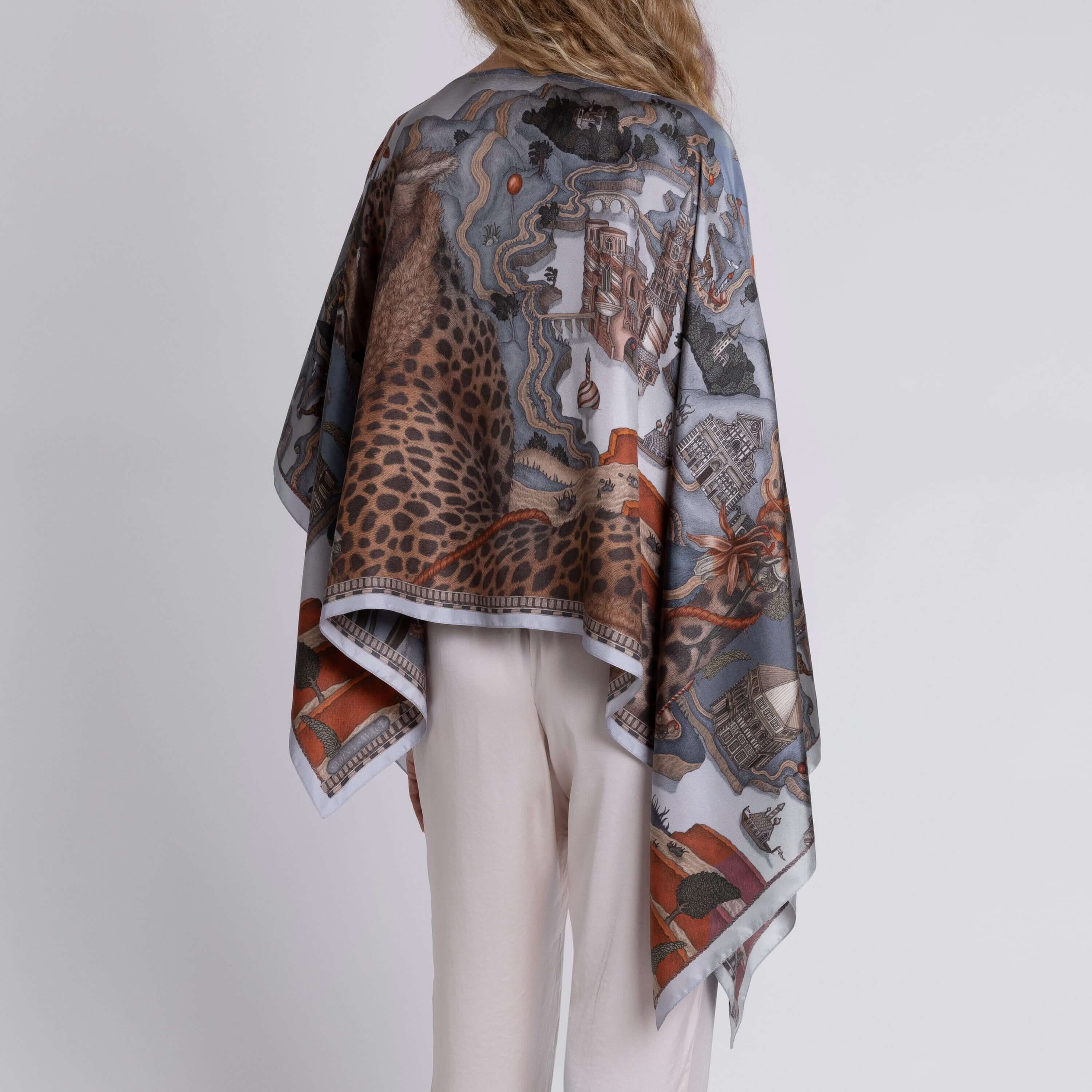 BLOUSES/SHIRTS/TOPS Medici Cheetah Slipover Top in Musk & Marachino Sabina Savage