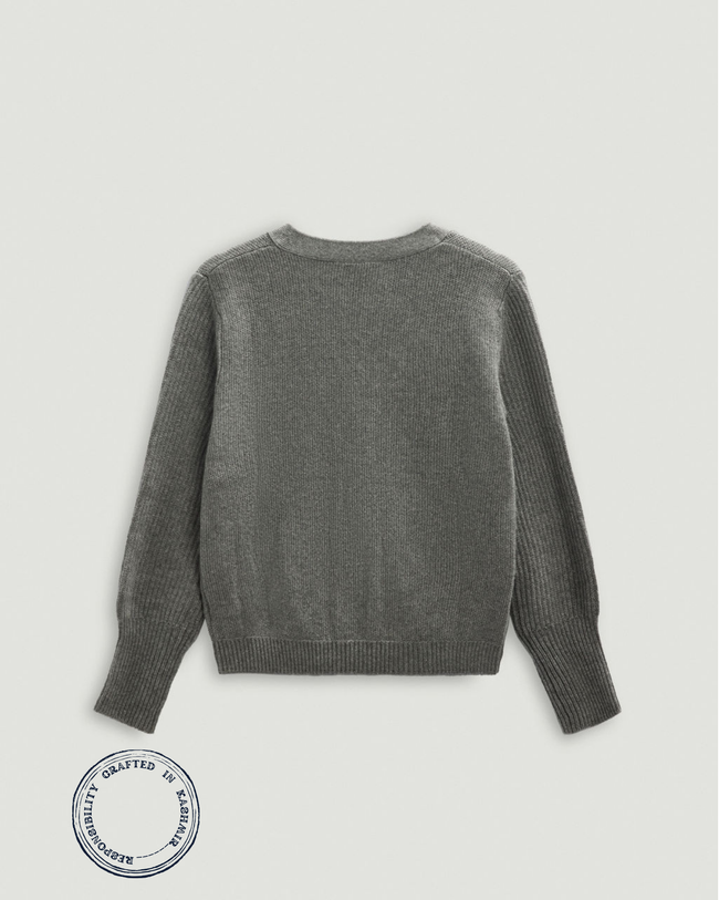 SWEATERS The Resort Cardigan in Derby Grey Nonchi
