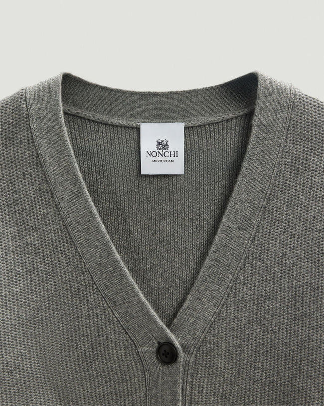 SWEATERS The Resort Cardigan in Derby Grey Nonchi