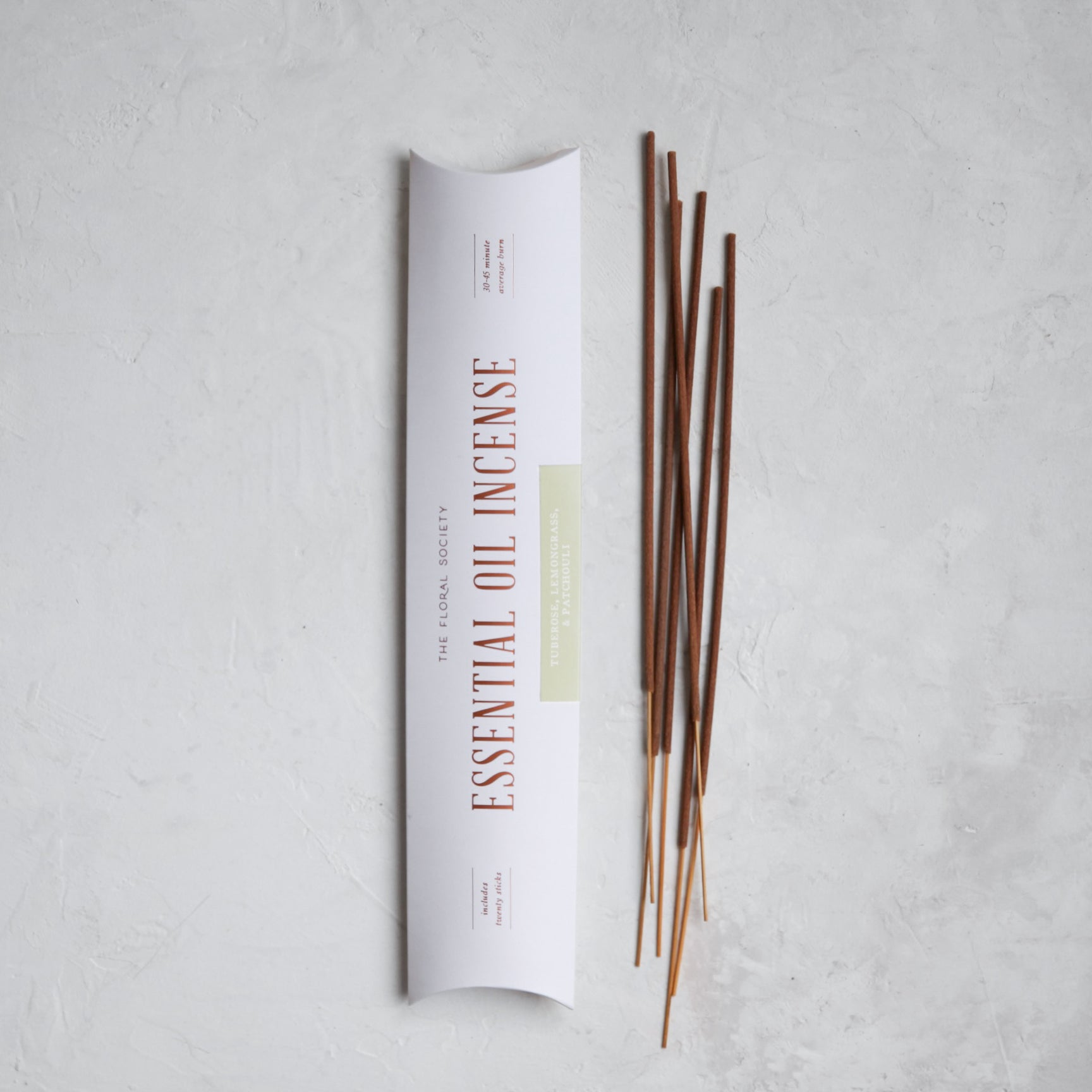 APOTHECARY Essential Oil Incense in Tuberose The Floral Society