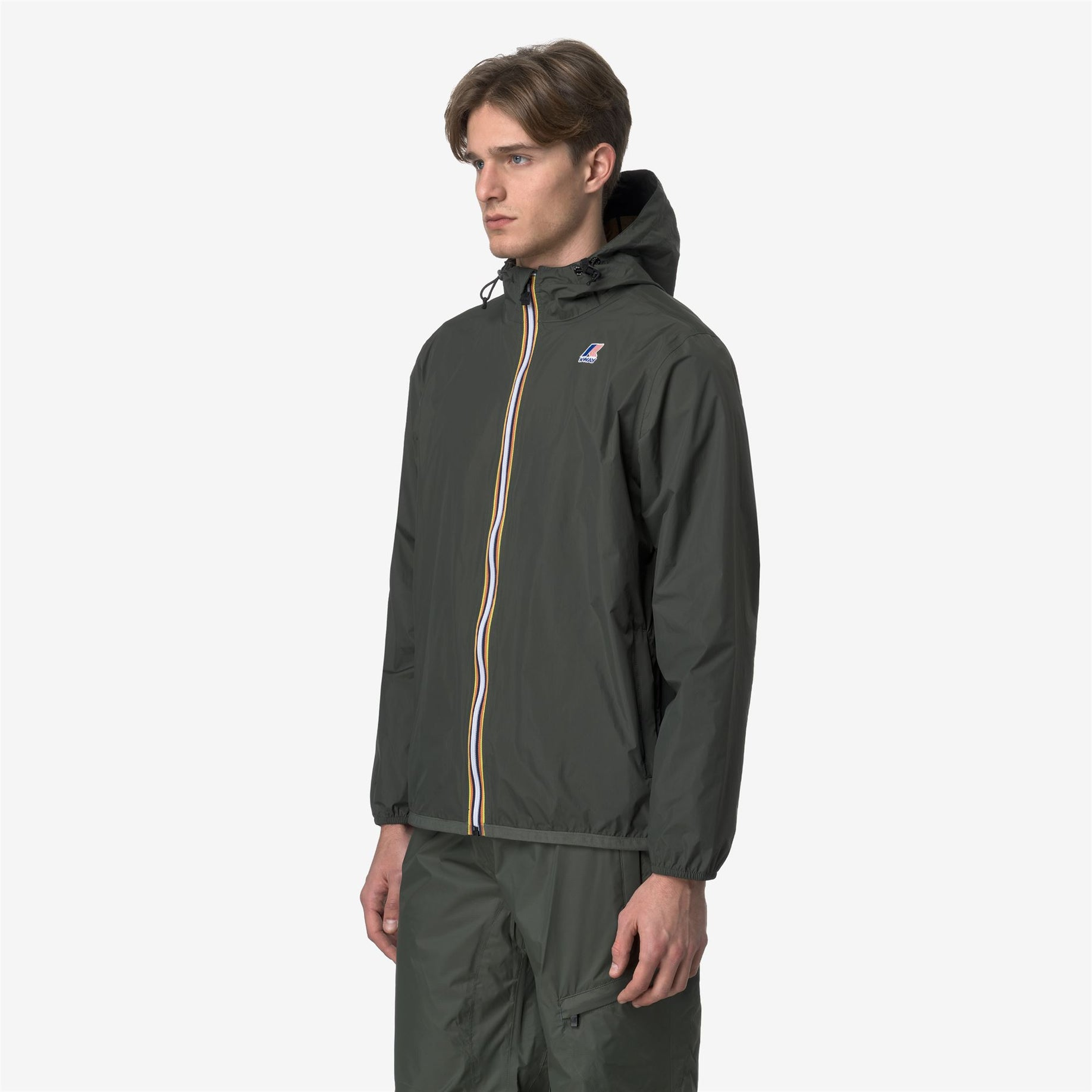 COATS/JACKET Le Vrai 4.0 Claude Jacket in Green Blackish K-WAY USA