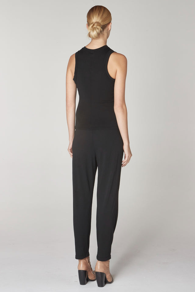 Tops Raquel Allegra Leigh Tank in Black Raquel Allegra