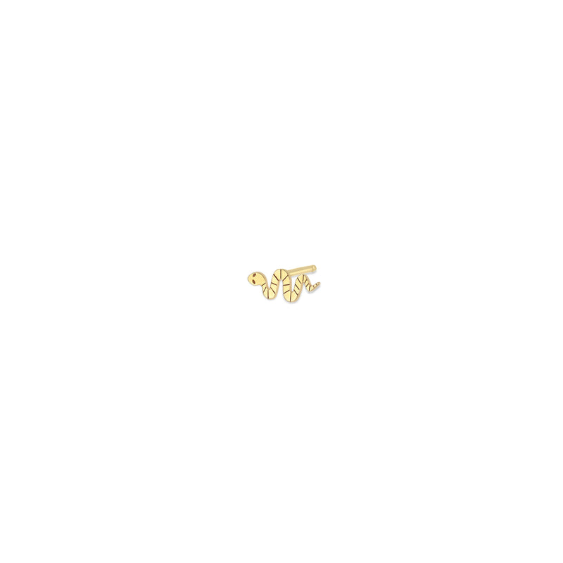 JEWELRY Itty Bitty Snake Stud in Yellow Gold Zoe Chicco