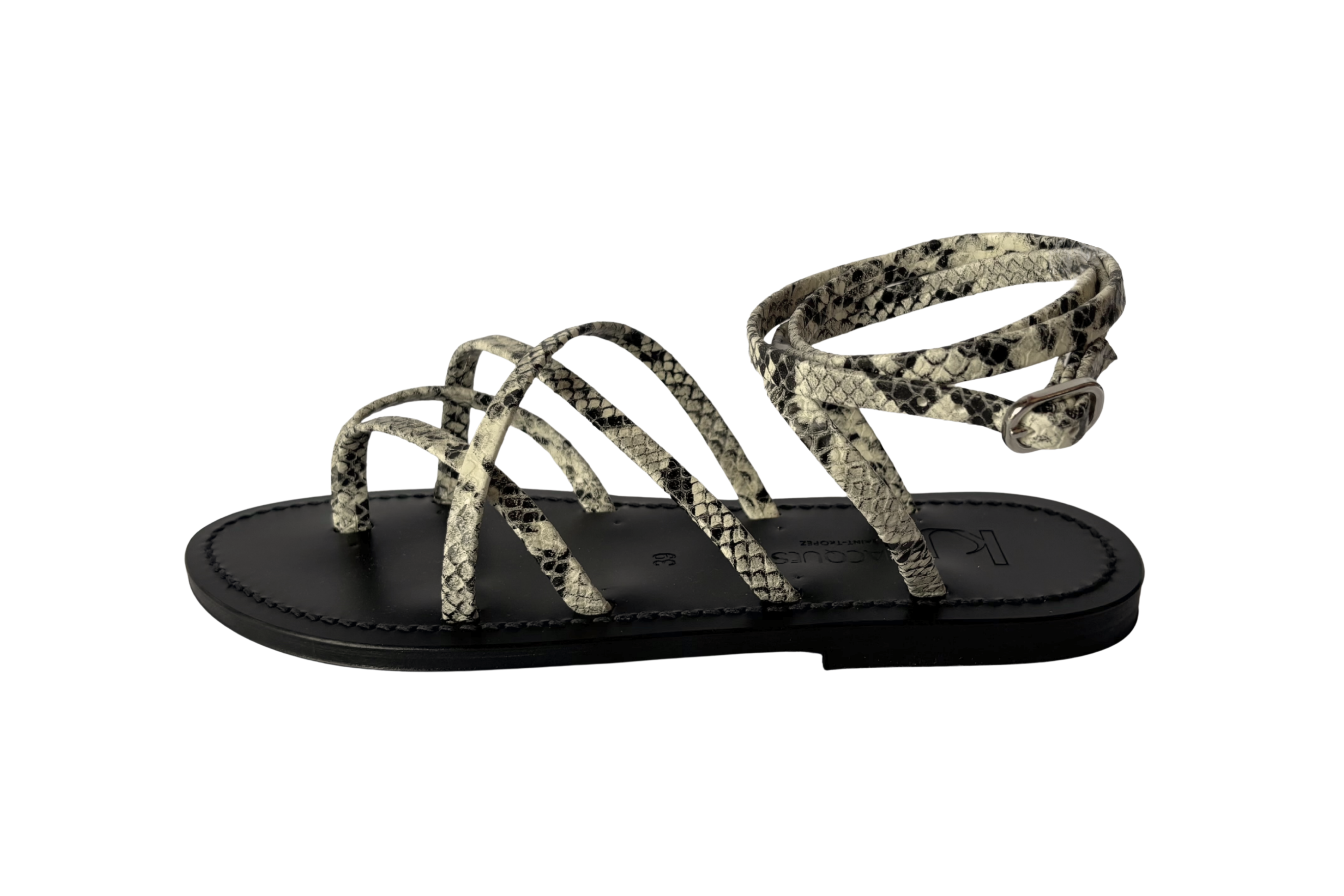 SHOES Zenobie Ebene Sandal in Duna Snake K. Jacques